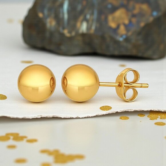 Statement‎ Spiral Necklace & Earrings Set | 18K Gold Plated Stainless Steel - Picture 6 of 13